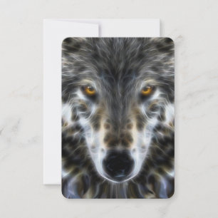 Retrato Inspirador del lobo de Woodland