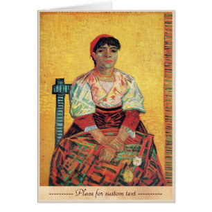 Retrato italiano de la mujer que pinta a Vincent