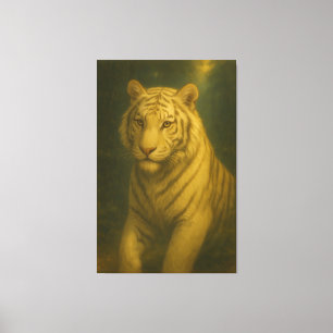 Retrato majestuoso del tigre blanco • Arte animal 