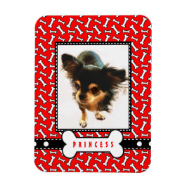 Retrato mascota de imán frigorífico con foto de su