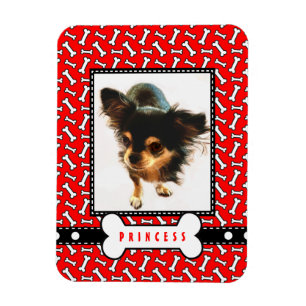 Retrato mascota de imán frigorífico con foto de su