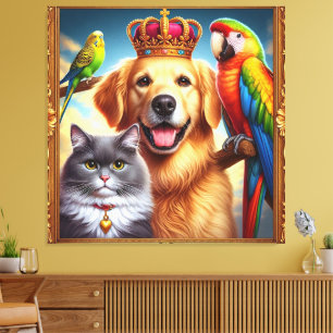 Retrato Mascota Real personalizado Arte Digital No