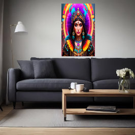 Retrato: Mictēcacihuātl una diosa azteca | Arte IA