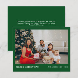 Retrato moderno de familia mínima | Feliz Navidad