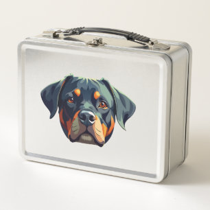 Retrato moderno de Rottweiler - Perro de estilo ve
