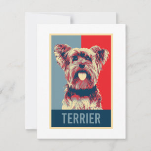 Retrato pop de perro de Yorkshire Terrier