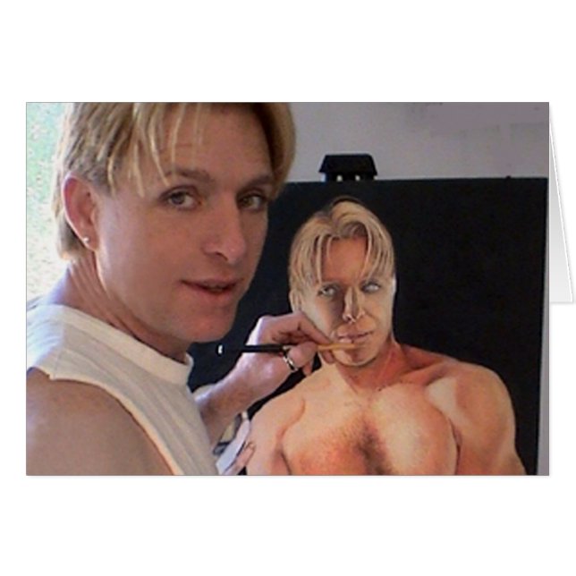 Retrato propio de dibujo (Anverso (Horizontal))