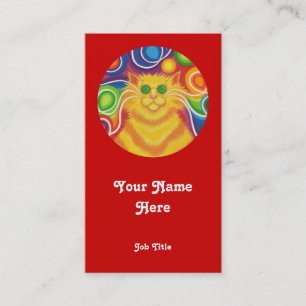 Retrato "redondo" de tarjeta de visita Psy-cat-del