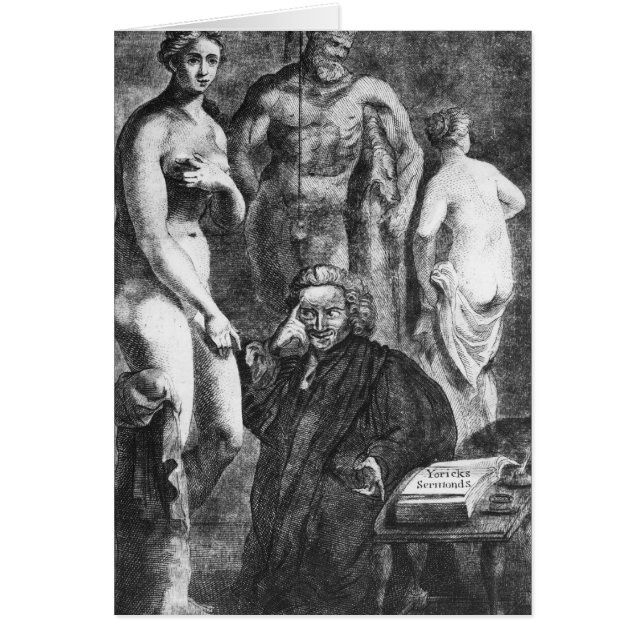 Retrato satírico de Laurence Sterne, c.1761 (Frente)