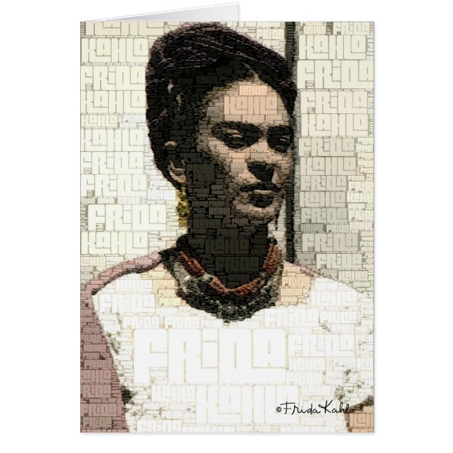 Retrato textil de Frida Kahlo (Frente)