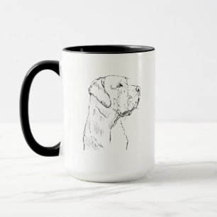 Retrato tranquilo de Labrador Retriever, Taza de M