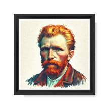 Retrato Van Gogh Pintura de arte guapa