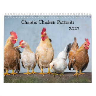 Retratos Caóticos de Pollos Calendario 2027