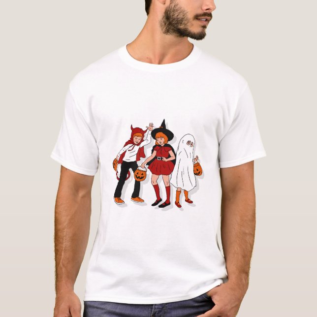 Retratos creativos infantiles camiseta de Hallowee (Anverso)