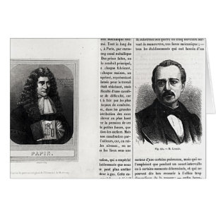 Retratos de Denis Papin y Etienne Lenoir