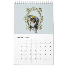 Retratos de la Mascota de acuarela del calendario