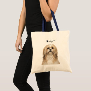 Retratos personalizados de Shih Tzu en bolsas de m