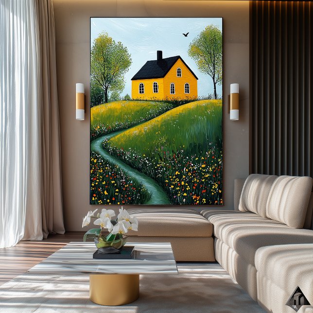 Retrete de la cabaña dorada - Arte campestre acoge (Subido por el creador)