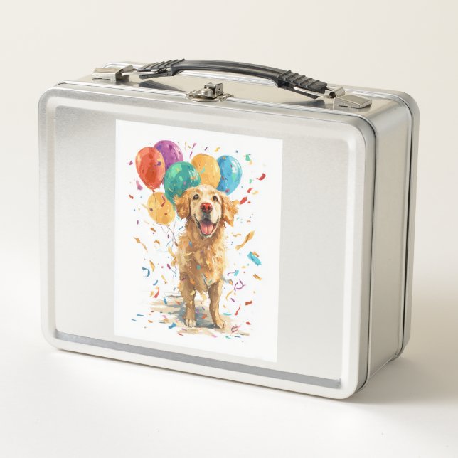 Retriever Payaso � Perro de Circo con Globos (Anverso)