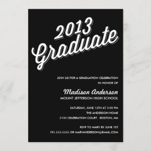 RETRO 2013 INVITACIÓN DE LA PARTE DE GRADUACIÓN