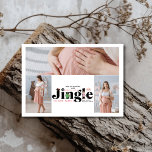 Retro 3 Invitación de embarazo de bebé<br><div class="desc">Comparte tus noticias alegres con un toque de encanto festivo usando nuestra Invitación de fotos de Navidades de embarazo. Esta carta deliciosa incluye una foto personal, enmarcada con gusto para mostrar a su creciente familia. El diseño incorpora elementos festivos como árboles de Navidad, copos de nieve o acentos de vacaciones,...</div>
