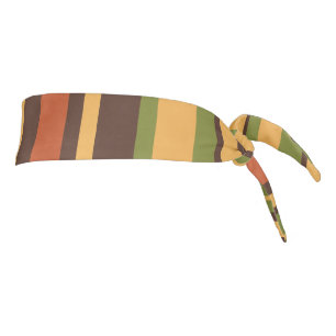 Retro 50 años 60 70 Stripes Naranja Aguacate Brown