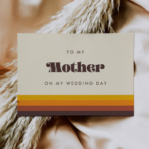 Retro 60 A mi madre en mi tarjeta del día de la bo
