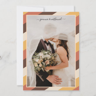 Retro 70 a rayas Eligimos la Invitación 70