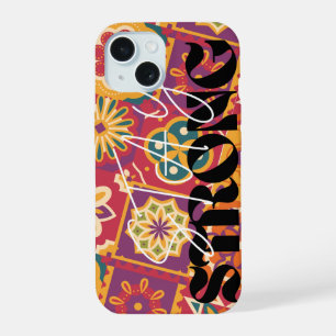Retro 70s Floral Patchwork Mantén Fuerte​Abraza vi