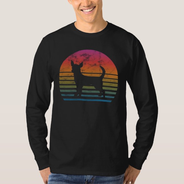 Retro 80 S Chihuahua Sweat Crop Top (Anverso)