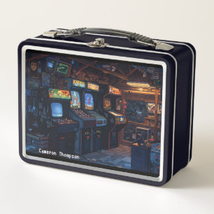 Retro 90's 80 Vieja arcade Tin Lunch Box