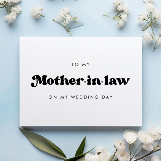 Retro a mi suegra en mi tarjeta del día de boda (Subido por el creador)