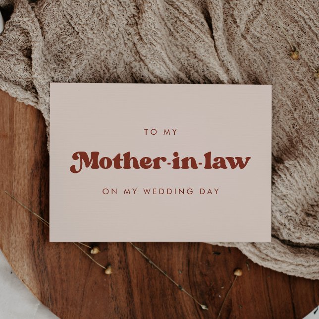 Retro a mi suegra en mi tarjeta del día de boda (Subido por el creador)