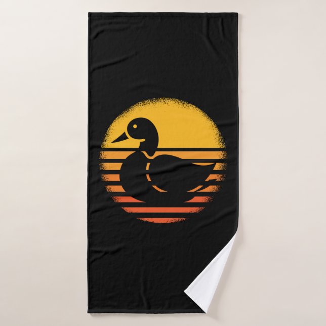 Retro animal de pato (Toalla de baño)