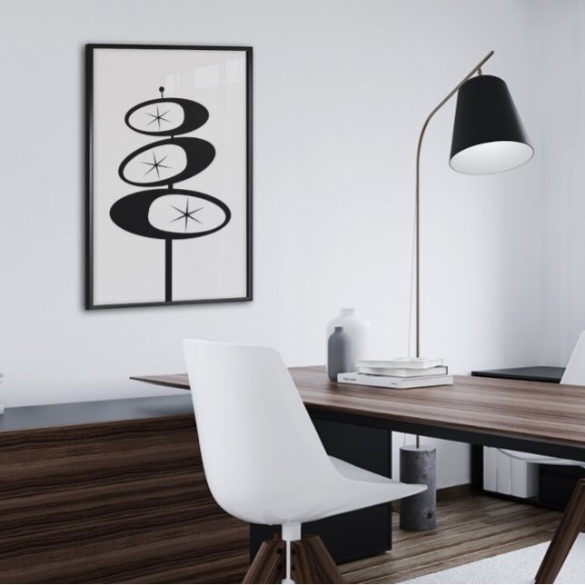 Retro ART IMPRESIÓN Edad Atómica Starburst Minimal (Subido por el creador)