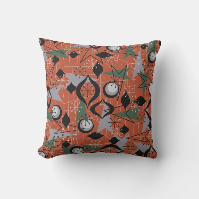 Retro Atómico, Cojín decorativo estilo Cincuenta (Anverso)