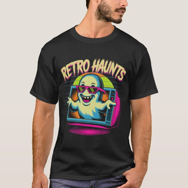 Retro atormenta camiseta fantasma de los años 80 | (Anverso)