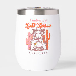 Retro Bachelorette Party Last Disco Pink Cowgirl 