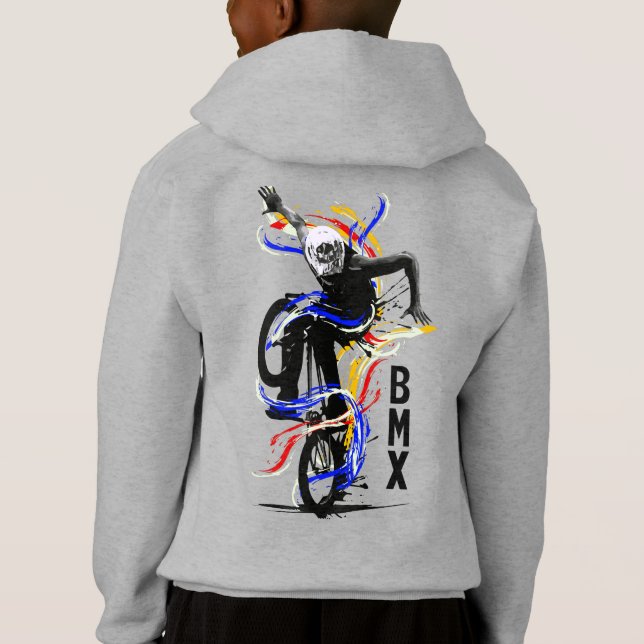 Retro Bmx Bike - Bmx Flatland Hoodie - Bmx Apparte (Reverso)