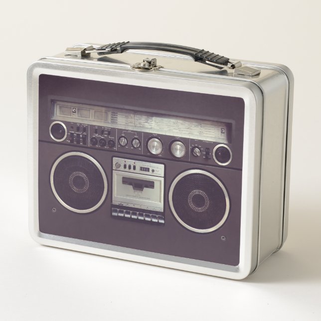 Retro Boombox Ghetto Blaster Music (Anverso)