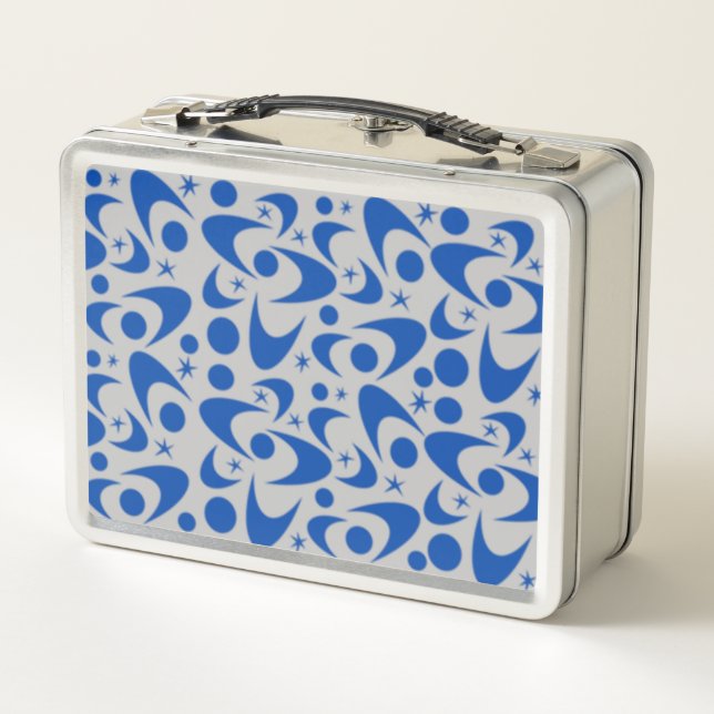 Retro Boomerangs Metalizado Lunch Box (Reverso)