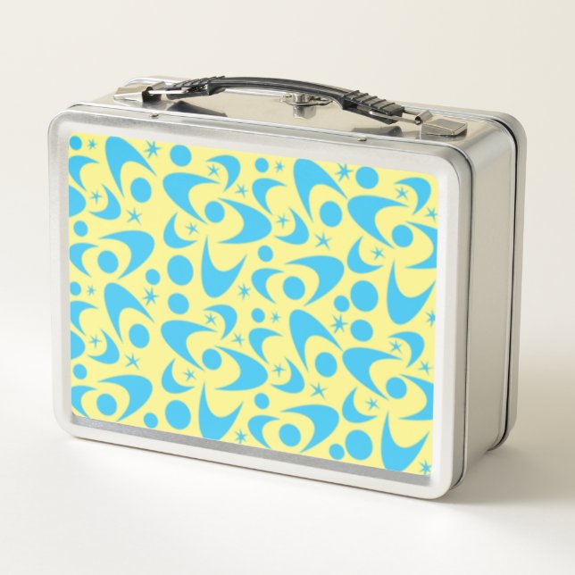 Retro Boomerangs Metalizado Lunch Box (Reverso)