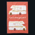 Retro Camper Motorhome RV toalla de cocina roja ox<br><div class="desc">Decore su cocina con esta toalla fresca. ¡Hace un gran regalo de bienvenida o aniversario! Puede personalizar y agregar texto también. Revisa mi tienda por muchos más colores y patrones más cosas de cocina a juego!</div>