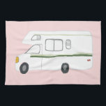 Retro Camper Motorhome RV toalla de cocina rosa<br><div class="desc">Decore su cocina con esta toalla fresca. ¡Hace un gran regalo de bienvenida o aniversario! Puede personalizar y agregar texto también. Revisa mi tienda por muchos más colores y patrones más cosas de cocina a juego!</div>