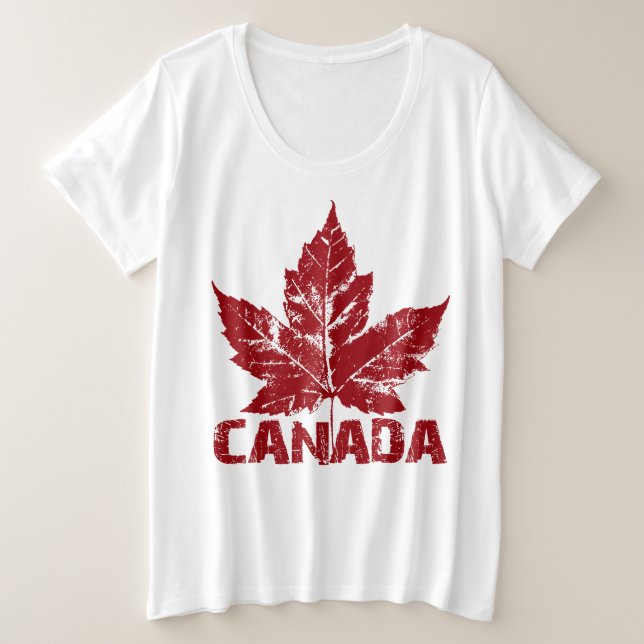 Retro Canadá de mujeres camisetas de Guay Canadá P (Anverso del diseño)
