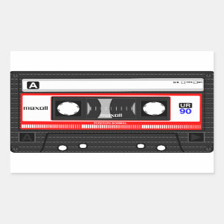 RETRO CASSETTE CINTA PEGATINA 70s 80s 90s