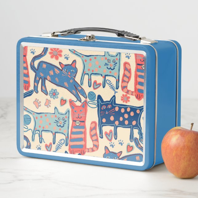 Retro Cats Print (In situ)