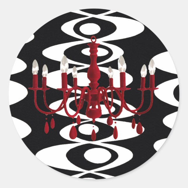 Retro Chandelier ~ Pegatinas (Anverso)