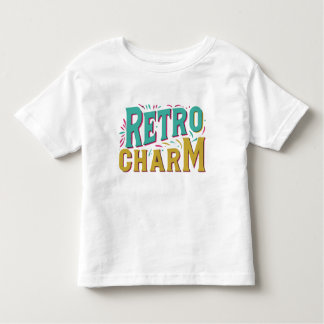 Retro Charm multicolor diseño camiseta