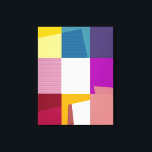 Retro Colorido Pop Art Lienzo envuelto<br><div class="desc">Retro Colorido Pop Art Lienzo envuelto</div>